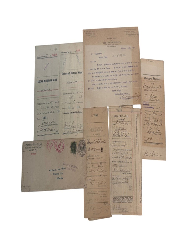 Choctaw & Chickasaw Land Allotment and Private Credit Archive: Archive of Seven Patents,...