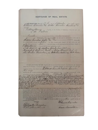 Choctaw & Chickasaw Land Allotment and Private Credit Archive: Archive of Seven Patents, Mortgages, and Land Documents, Oklahoma 1903&ndash;1909
