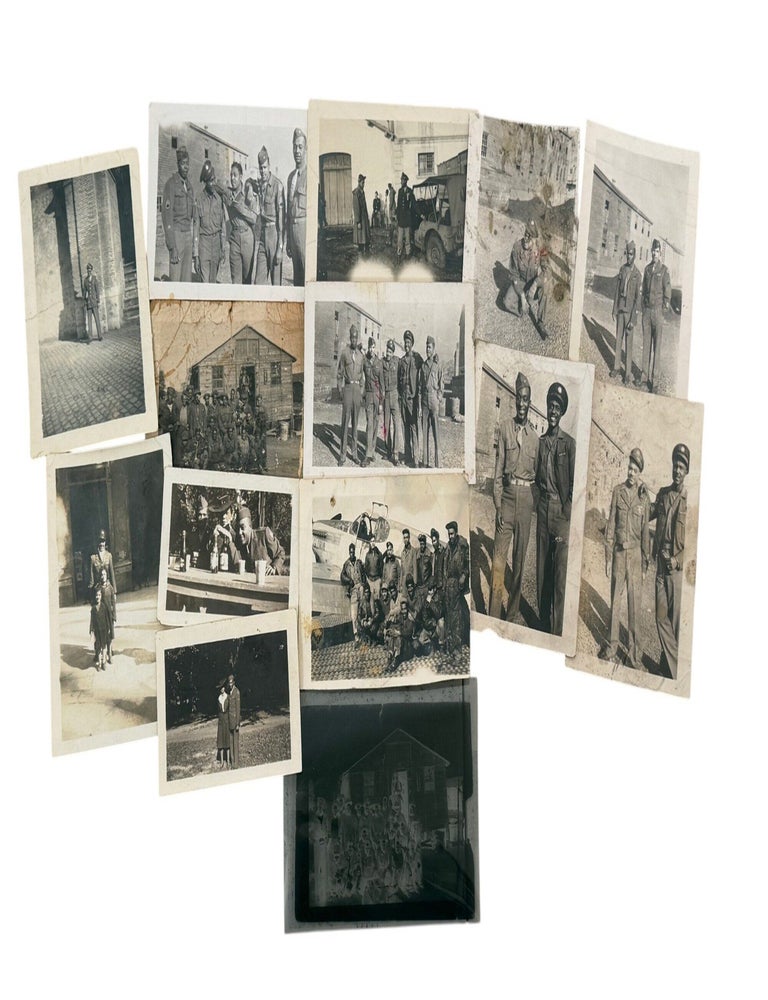 Item #23869 Tuskegee Airmen Overseas Service & Black Military Life in World War II: Photo Archive of 14 Items, 1944&ndash;1945. Tuskegee Airmen.