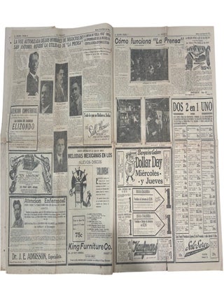 "La Prensa" Periodicals Archive, Early Mexican American Mass Culture from San Antonio, Including the original "Maldades de Dos Pilluelos" Comics, 1923 to 1925