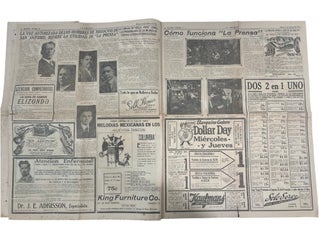"La Prensa" Periodicals Archive, Early Mexican American Mass Culture from San Antonio, Including the original "Maldades de Dos Pilluelos" Comics, 1923 to 1925