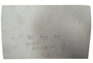 British Colonial Rule at Aden and Identified 20th Fortress Company Royal Engineers, 1931 to 1932