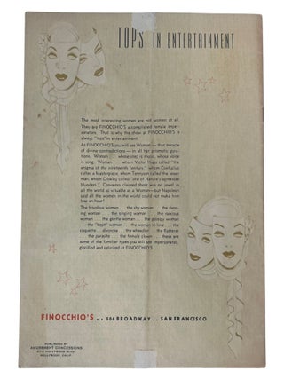 Archive of Finocchio&rsquo;s Female Impersonators Ephemera and the Satirical Ballet of Les Ballets Trockadero de Monte Carlo, 1940s to 1970s