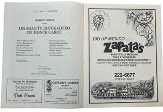 Archive of Finocchio’s Female Impersonators Ephemera and the Satirical Ballet of Les Ballets Trockadero de Monte Carlo, 1940s to 1970s