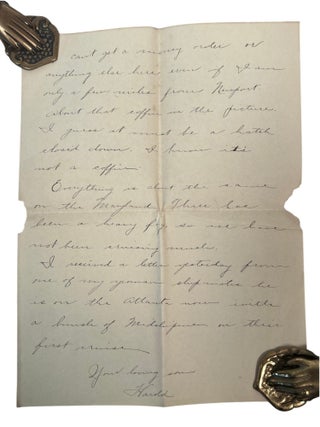 USS Maryland letter archive documenting Scarlet Fever, American Imperial Expansion, and Enlisted Life aboard U.S.S. Maryland, 1904 to 1907