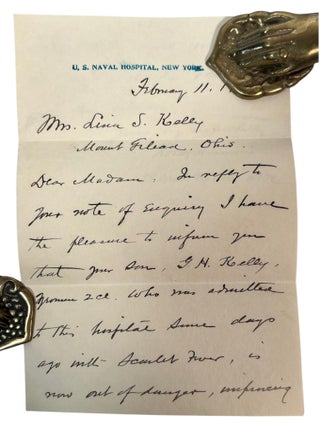 USS Maryland letter archive documenting Scarlet Fever, American Imperial Expansion, and Enlisted Life aboard U.S.S. Maryland, 1904 to 1907
