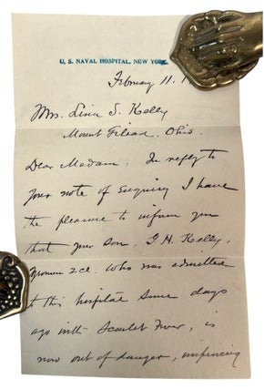 USS Maryland letter archive documenting Scarlet Fever, American Imperial Expansion, and Enlisted Life aboard U.S.S. Maryland, 1904 to 1907