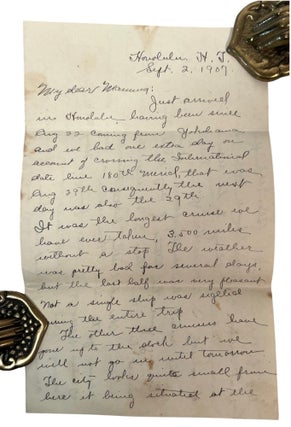 USS Maryland letter archive documenting Scarlet Fever, American Imperial Expansion, and Enlisted Life aboard U.S.S. Maryland, 1904 to 1907