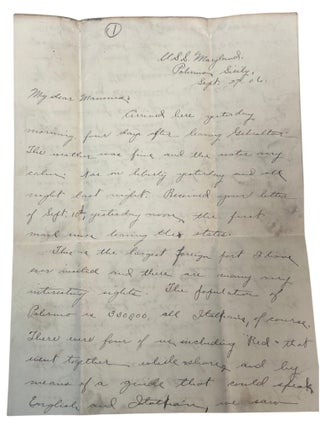 USS Maryland letter archive documenting Scarlet Fever, American Imperial Expansion, and Enlisted Life aboard U.S.S. Maryland, 1904 to 1907