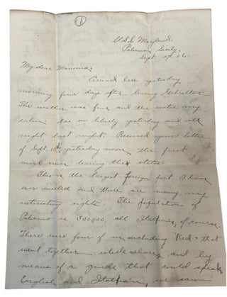 USS Maryland letter archive documenting Scarlet Fever, American Imperial Expansion, and Enlisted Life aboard U.S.S. Maryland, 1904 to 1907