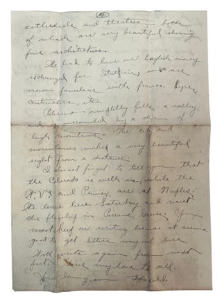 USS Maryland letter archive documenting Scarlet Fever, American Imperial Expansion, and Enlisted Life aboard U.S.S. Maryland, 1904 to 1907