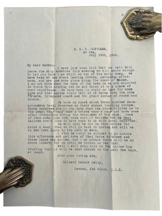 USS Maryland letter archive documenting Scarlet Fever, American Imperial Expansion, and Enlisted Life aboard U.S.S. Maryland, 1904 to 1907