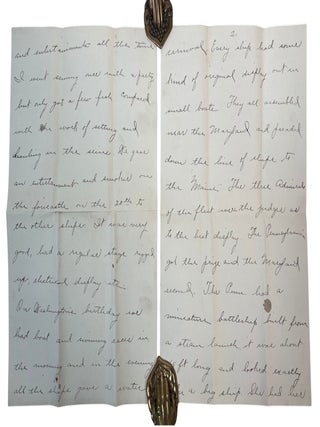 USS Maryland letter archive documenting Scarlet Fever, American Imperial Expansion, and Enlisted Life aboard U.S.S. Maryland, 1904 to 1907