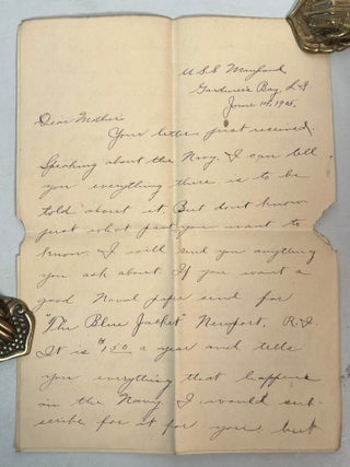 USS Maryland letter archive documenting Scarlet Fever, American Imperial Expansion, and Enlisted Life aboard U.S.S. Maryland, 1904 to 1907