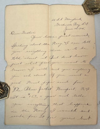USS Maryland letter archive documenting Scarlet Fever, American Imperial Expansion, and Enlisted Life aboard U.S.S. Maryland, 1904 to 1907