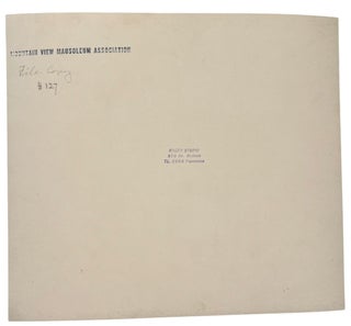 Sunnyside and Mountain View Mausoleums & The Early 20th Century Community Mausoleum Boom, Archive of 31 Large Format Silver Gelatin Photographs, 1923
