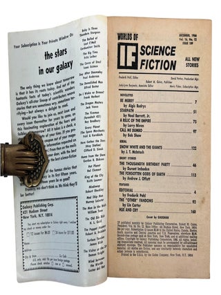 Larry Niven&rsquo;s &ldquo;Neutron Star&rdquo; First Publication and Early Known Space Sequence in Frederik Pohl&rsquo;s Hugo-Winning Worlds of IF, with Gardner Dozois&rsquo;s First Published Story, 1966