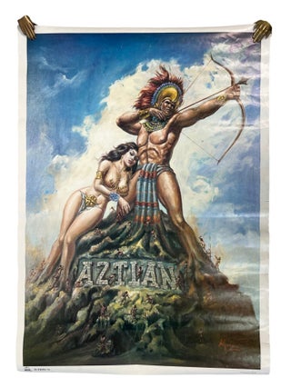 Aztl&aacute;n, "El Plan Espiritual de Aztl&aacute;n," Large Chicano Poster of Ancestral Homeland. Aztl&aacute;n Chicano Poster.