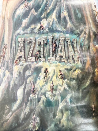 Aztl&aacute;n, "El Plan Espiritual de Aztl&aacute;n," Large Chicano Poster of Ancestral Homeland and Identity, 1979