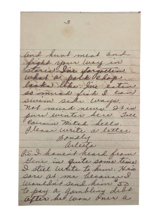 Private Letters to Black Vaudeville Star "Cousin Ida," or Ida Mae Lester, Correspondence Between Black Entertainers During Jim Crow Touring Circuit, 1953