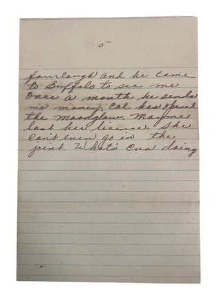 Private Letters to Black Vaudeville Star "Cousin Ida," or Ida Mae Lester, Correspondence Between Black Entertainers During Jim Crow Touring Circuit, 1953