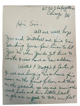 Private Letters to Black Vaudeville Star "Cousin Ida," or Ida Mae Lester, Correspondence Between Black Entertainers During Jim Crow Touring Circuit, 1953