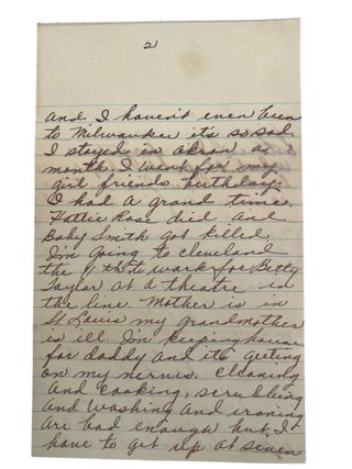 Private Letters to Black Vaudeville Star "Cousin Ida," or Ida Mae Lester, Correspondence Between Black Entertainers During Jim Crow Touring Circuit, 1953