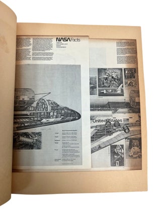 NASA Space Shuttle Program Educational Scrapbook with Original Shuttle Parts Samples, 1982–1984