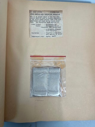 NASA Space Shuttle Program Educational Scrapbook with Original Shuttle Parts Samples, 1982–1984