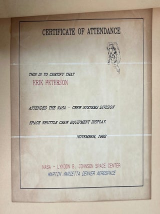 NASA Space Shuttle Program Educational Scrapbook with Original Shuttle Parts Samples, 1982–1984