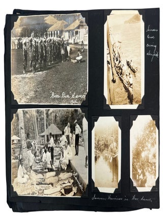 USS Seattle Shipboard Life and Indigenous Pacific Encounters, Extensively Captioned Photo Album, Documenting Māori Receptions, Samoan Ceremonies, and Maui, c. 1920's