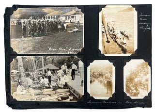 USS Seattle Shipboard Life and Indigenous Pacific Encounters, Extensively Captioned Photo Album, Documenting Māori Receptions, Samoan Ceremonies, and Maui, c. 1920's