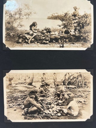 USS Seattle Shipboard Life and Indigenous Pacific Encounters, Extensively Captioned Photo Album, Documenting Māori Receptions, Samoan Ceremonies, and Maui, c. 1920's