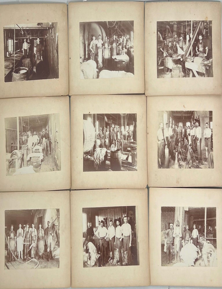 American Tannery Workers at the Dawn of Industrial Mechanization, Photo Album, circa 1890