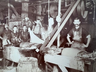 American Tannery Workers at the Dawn of Industrial Mechanization, Photo Album, circa 1890