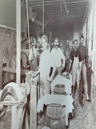 American Tannery Workers at the Dawn of Industrial Mechanization, Photo Album, circa 1890