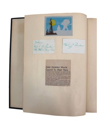 Early Amateur Filmmaker Organization "The Yakima Movie Club" Photo Album and Ephemera, Washington State, 1954 to 1957
