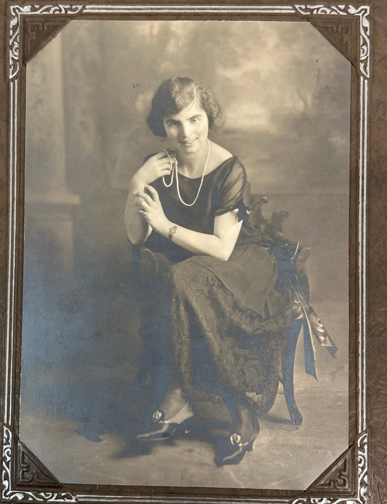 Alice Erdman, A Young Visually Impaired Woman: Nine Studio Portraits in a Photo Album, Likely...