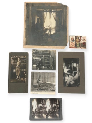 Jacquard Punched-Card Weaving Technology, and Early Women Textile Workers Photographs, 1880&ndash;1928. Jacquard Loom, Women Textile Labor.