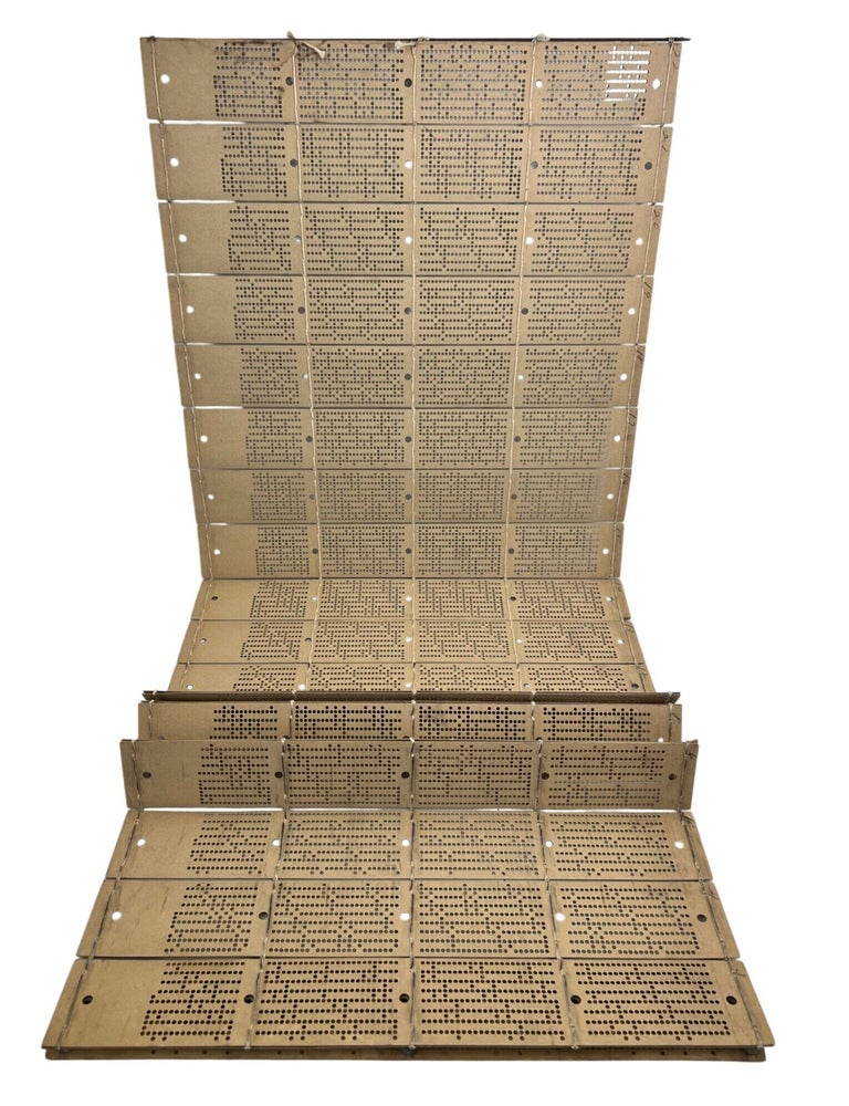 Jacquard Loom Punched-Card Sequence: Textile Design and the Origins of Computer Programming, c. 1900