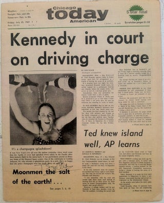 Signed Buzz Aldrin Apollo 11 Moon Landing Newspaper July 1969