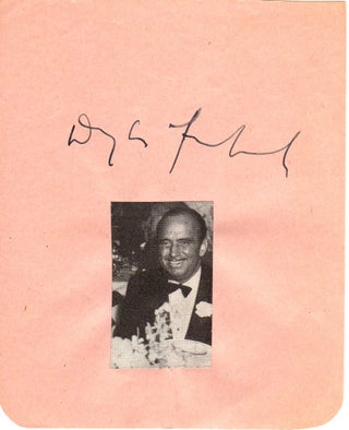 Item #3128 Douglas Fairbanks, Sr. Signature. Douglas Fairbanks Sr