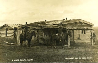 Item #5647 Real Photograph Postcard of Indian "Cowboys" cowboys Wild West