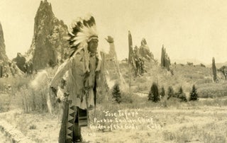 Item #5734 Photograph Postcard of Native American Indian Chief. Photograph Native American