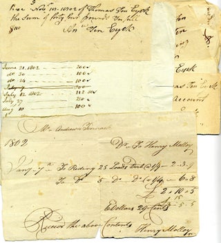 Item #5871 Archive for Building a Pier in New York City in 1802. Documents New York