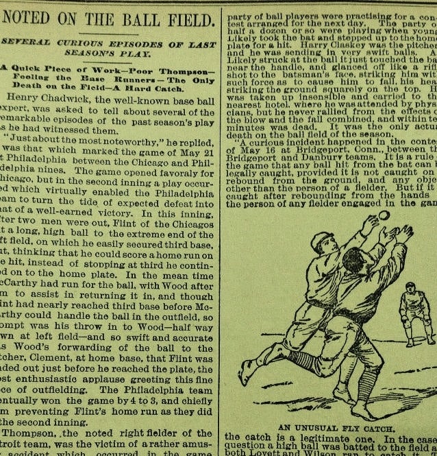 Item #6950 Illustrated 1887 Season in Baseball Original Newspaper. Baseball, 1887 Season.