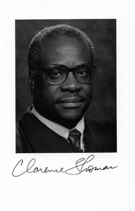 Item #8280 Supreme Court Justice. Clarence Thomas Signed Photo. Clarence Thomas
