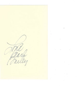 Item #8374 Pearl Bailey Signature. Pearl Bailey