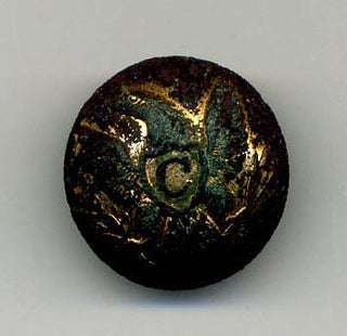 Item #8440 Civil War Gilted Eagle Cavalry Button. Cavalry Button "C" Civil War