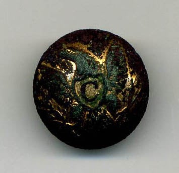 Item #8440 Civil War Gilted Eagle Cavalry Button. Cavalry Button "C" Civil War.